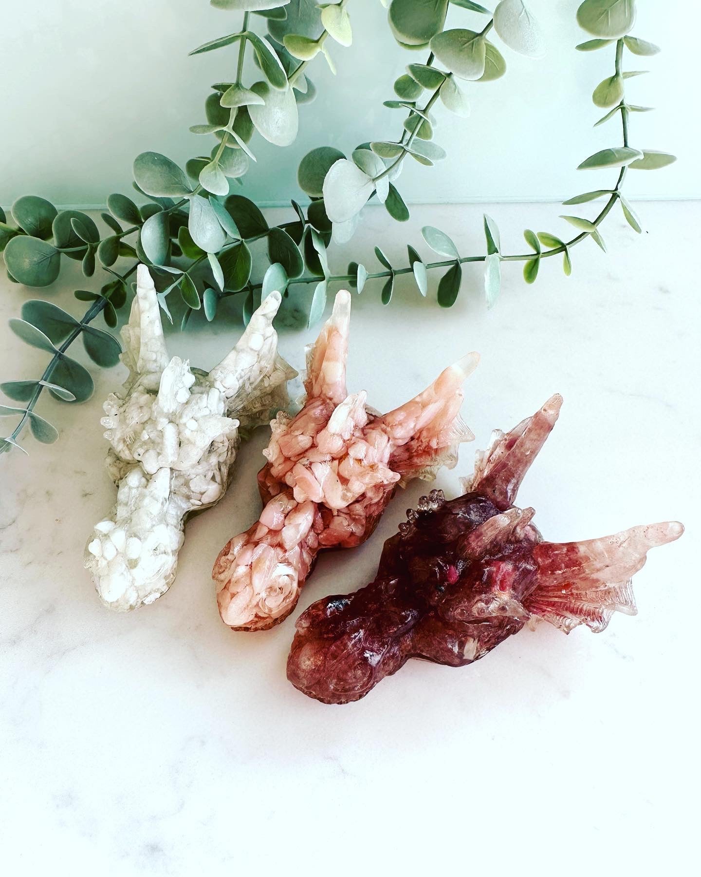Dragon Head - Crystal Chips in Resin