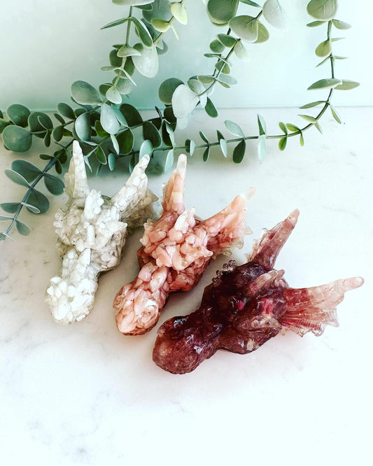 Dragon Head - Crystal Chips in Resin