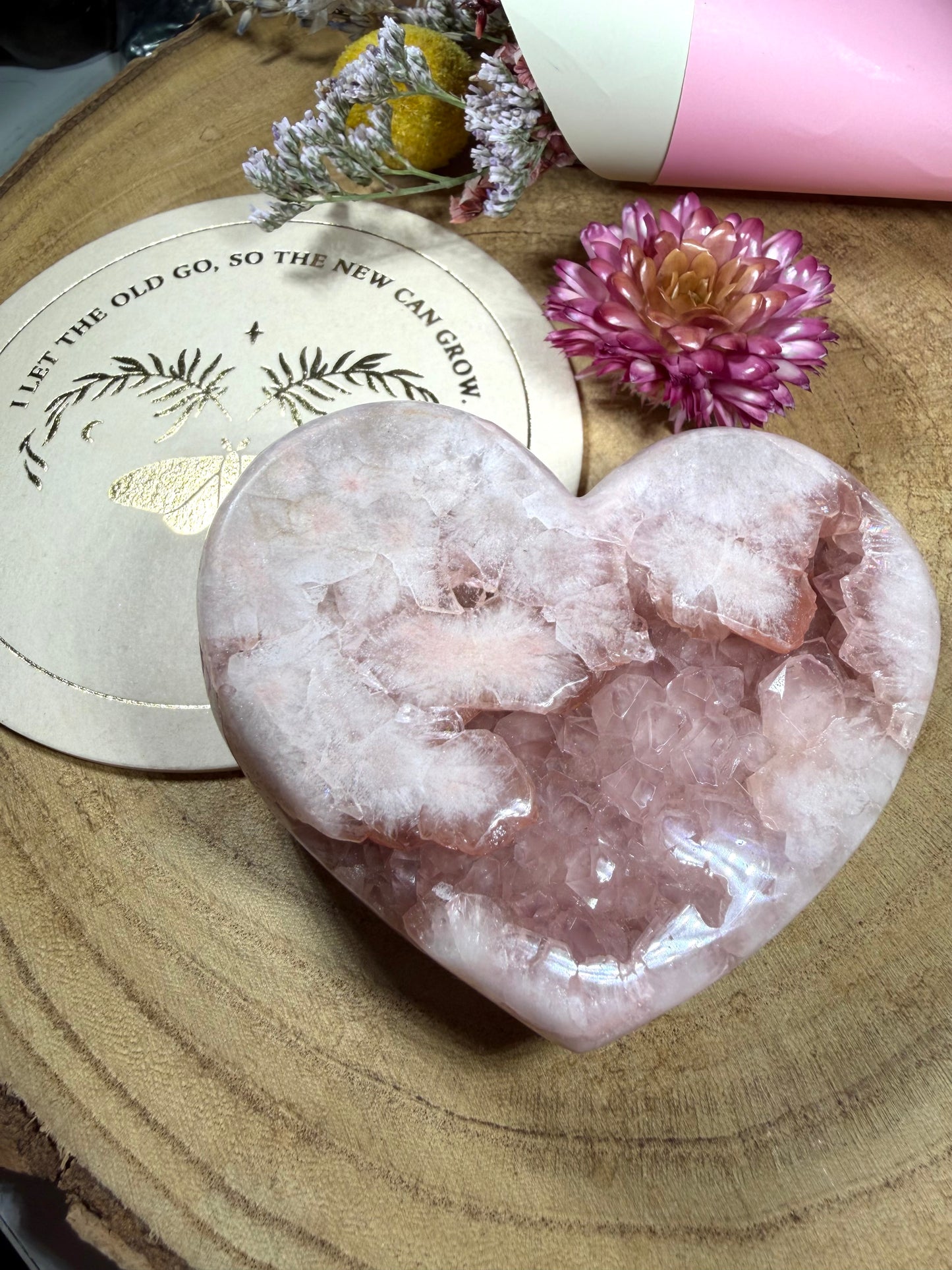Pink Amethyst Heart