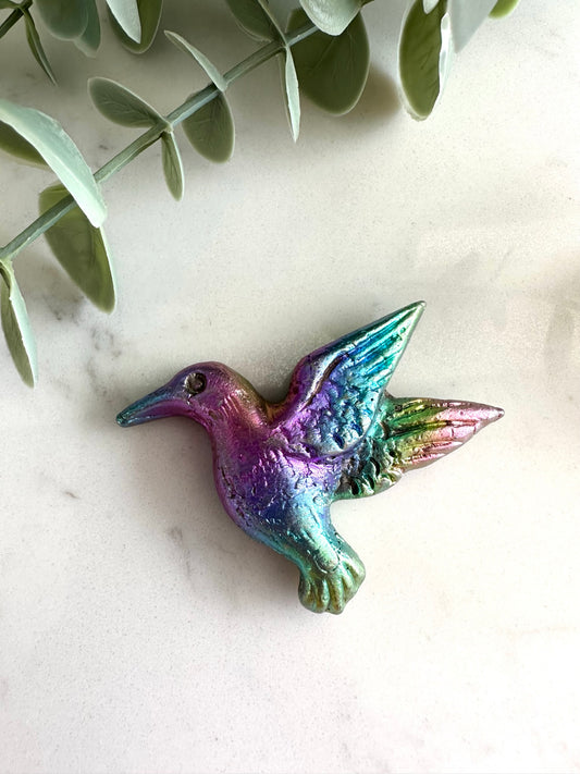 Hummingbird Bismuth Carving