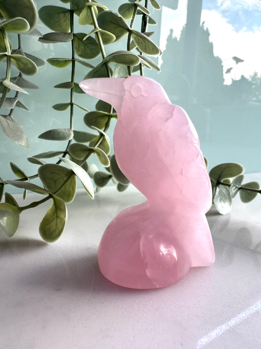 Rose Quartz Bird