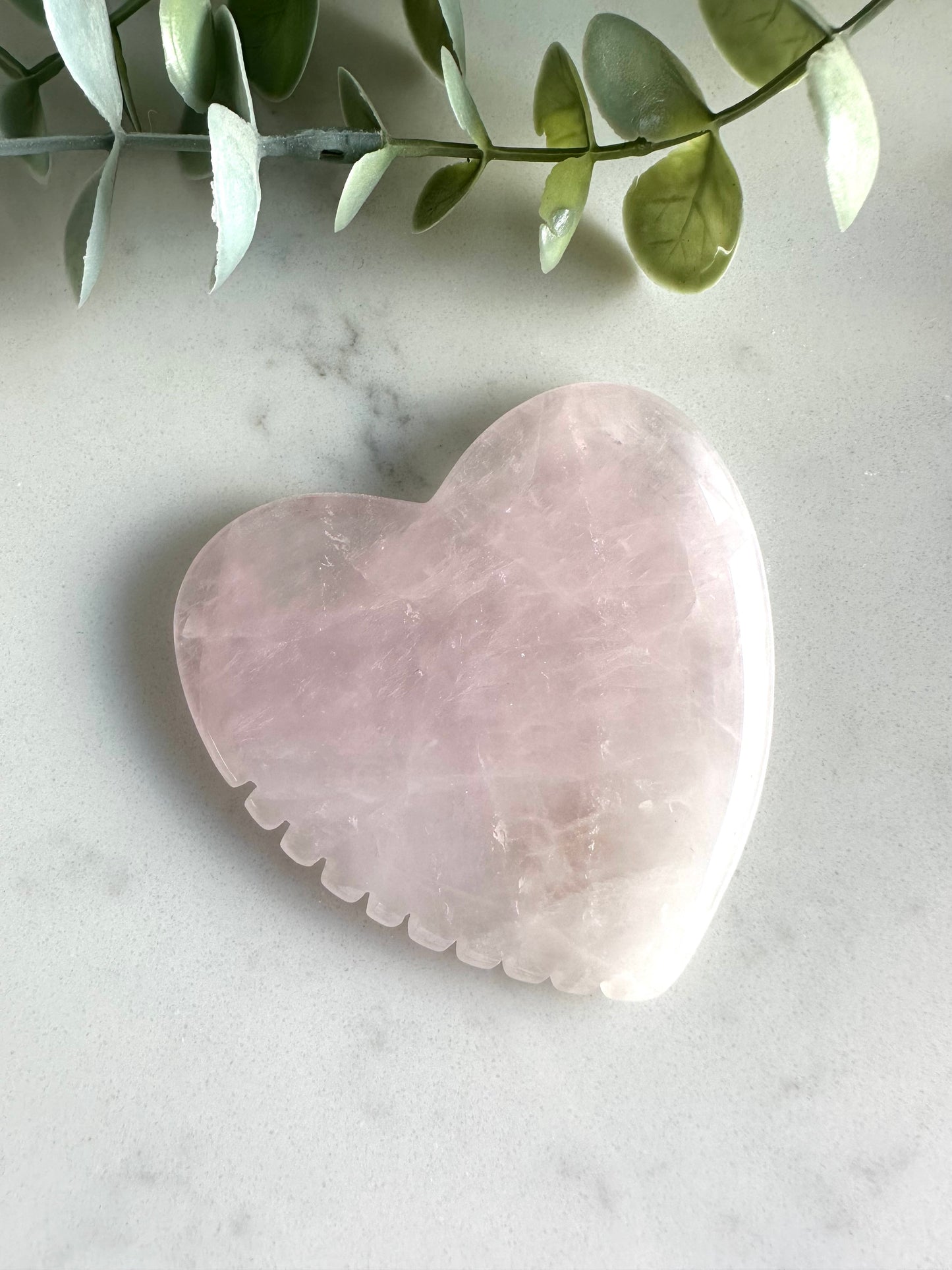 Rose Quartz Gua Sha Massage Slice