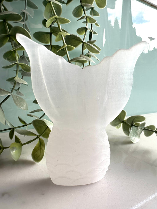Selenite Fish Tail