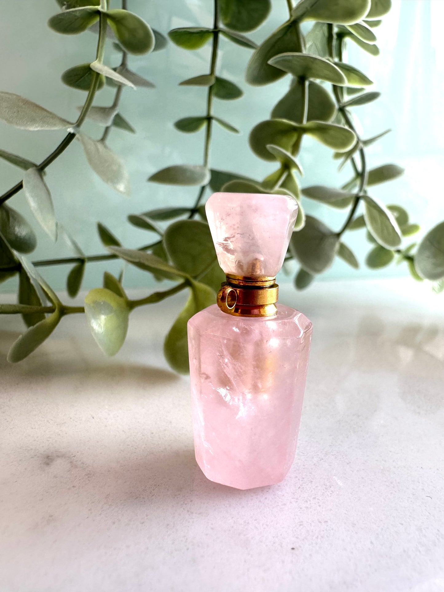 Rose Quartz Perfume Bottle