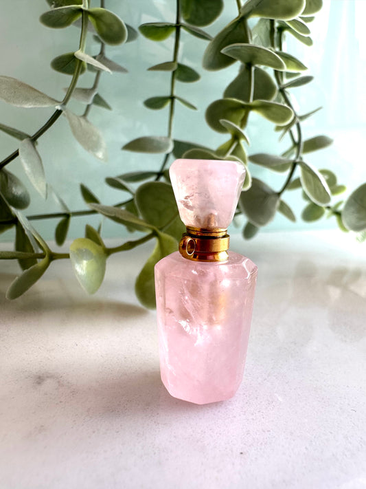 Rose Quartz Perfume Bottle