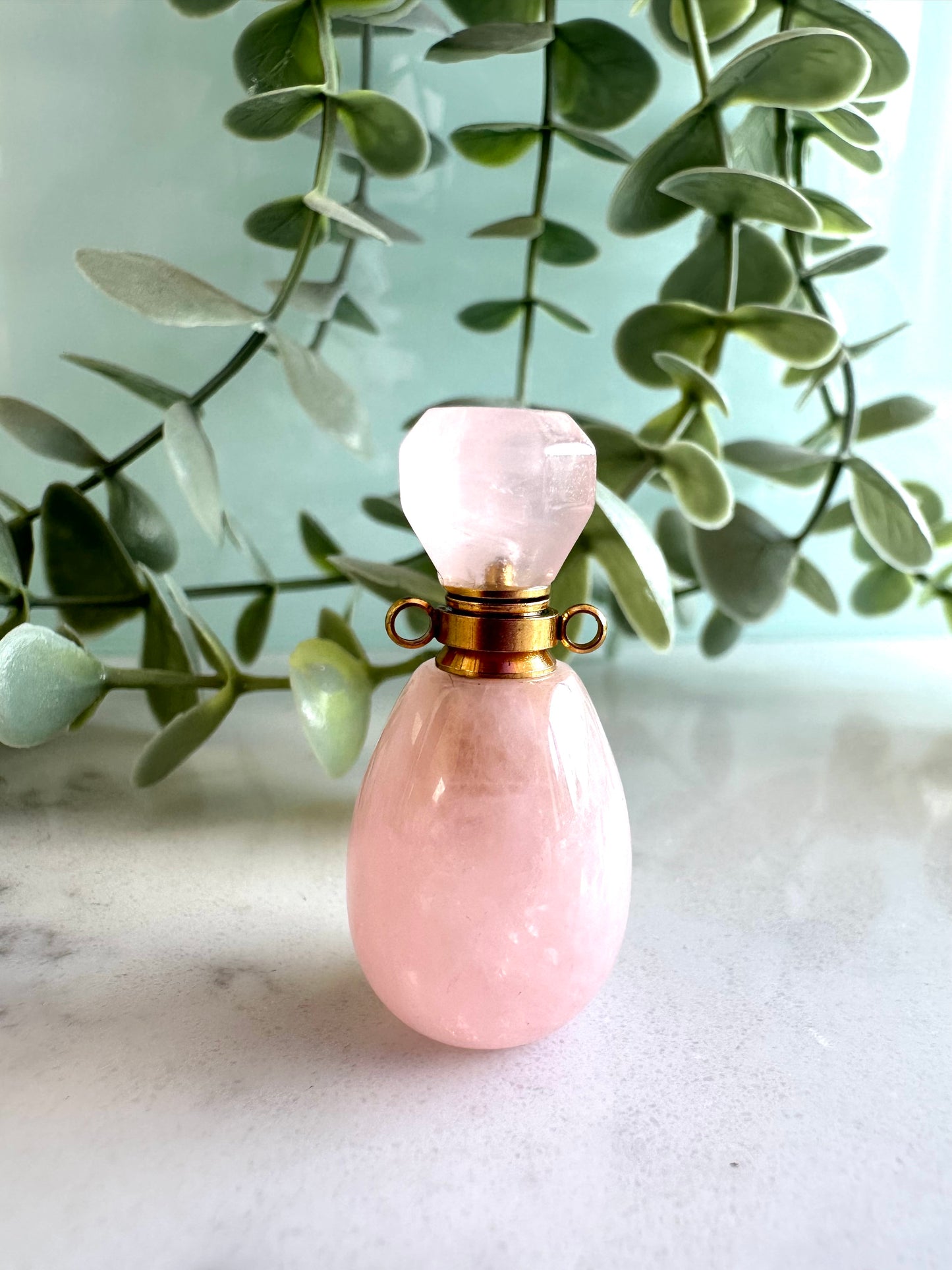 Rose Quartz Perfume Bottle