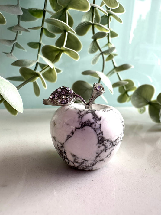 Howlite Apple Carving