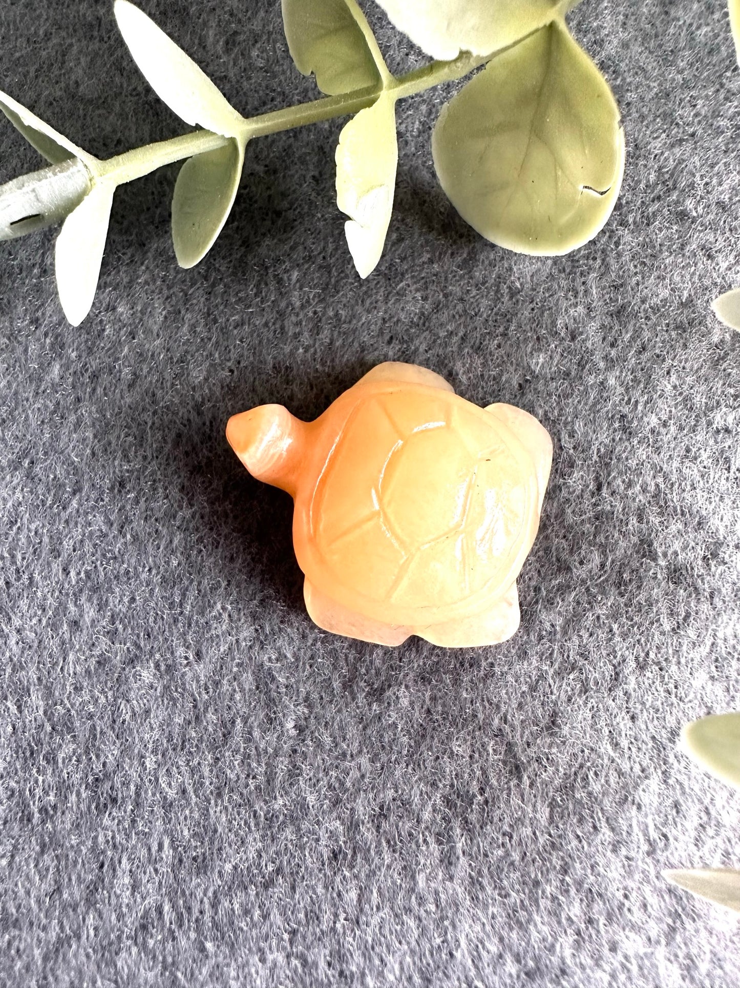 Orange Aventurine Turtle