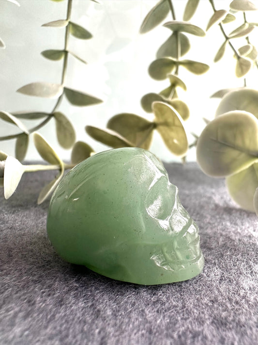 Green Aventurine Skull