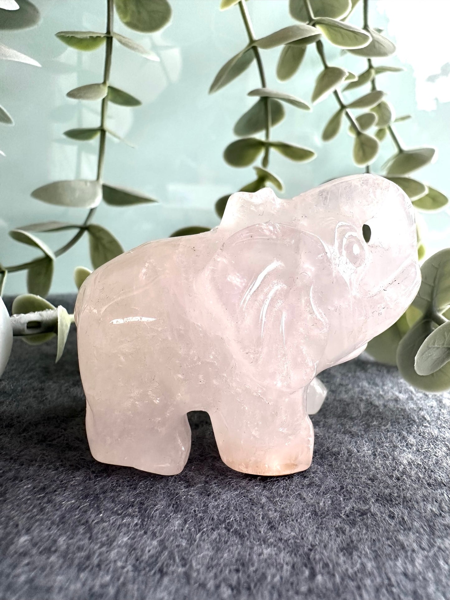 Clear Quartz Elephant