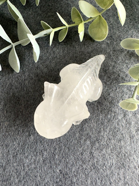 Clear Quartz Axolotl