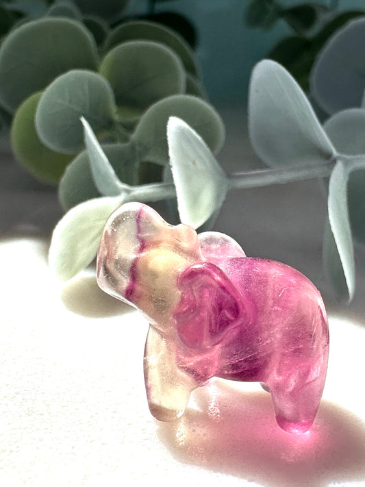 Mini Fluorite Elephant