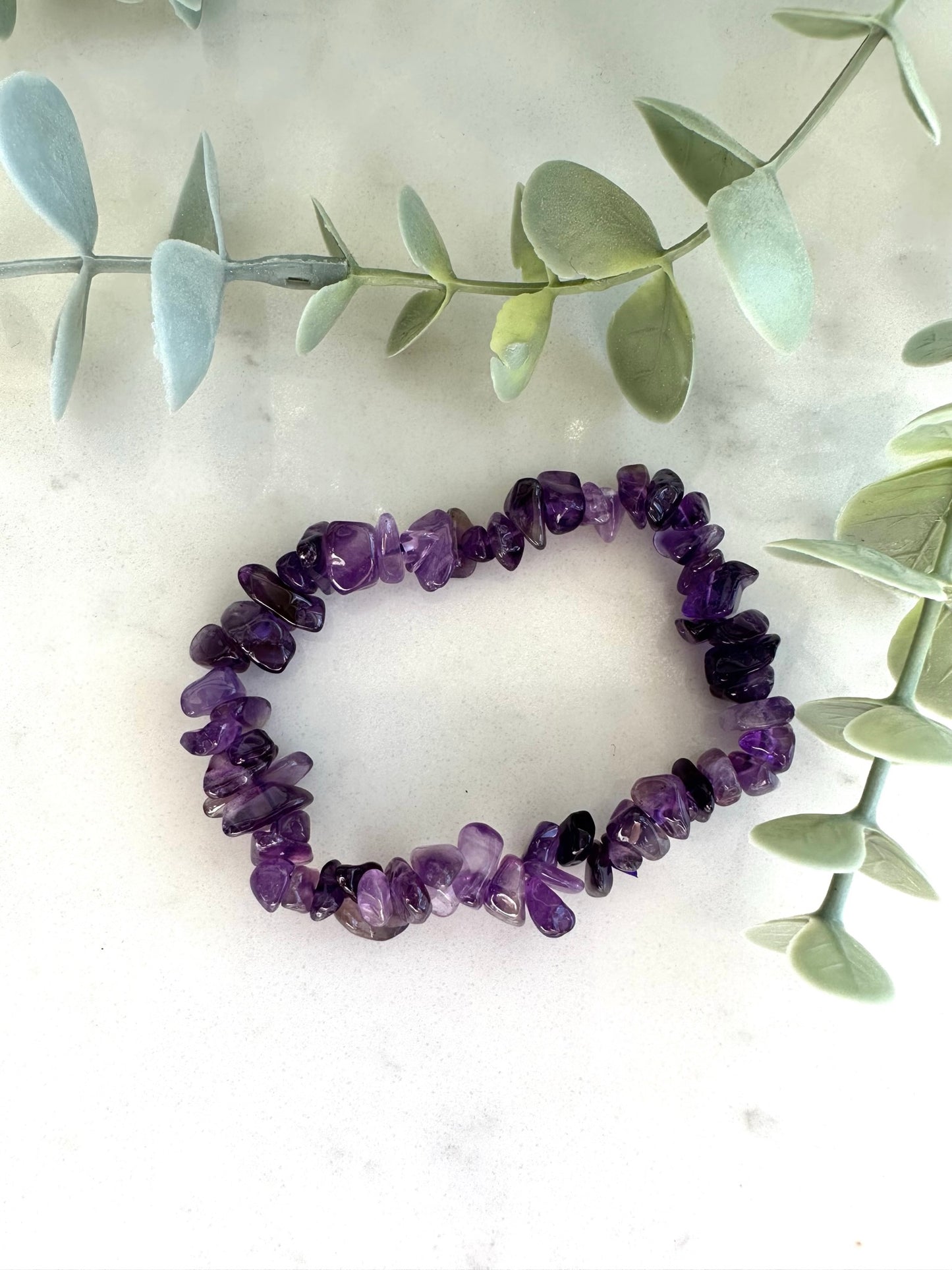 Amethyst Chip Bracelet